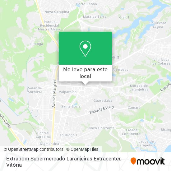 Extrabom Supermercado Laranjeiras Extracenter mapa