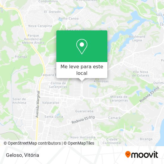 Geloso mapa