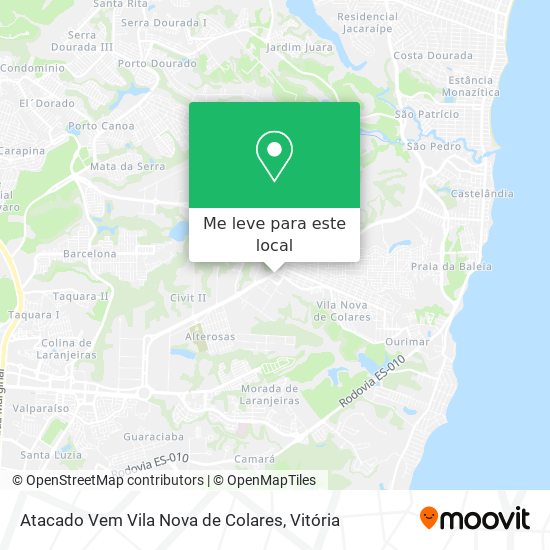 Atacado Vem Vila Nova de Colares mapa