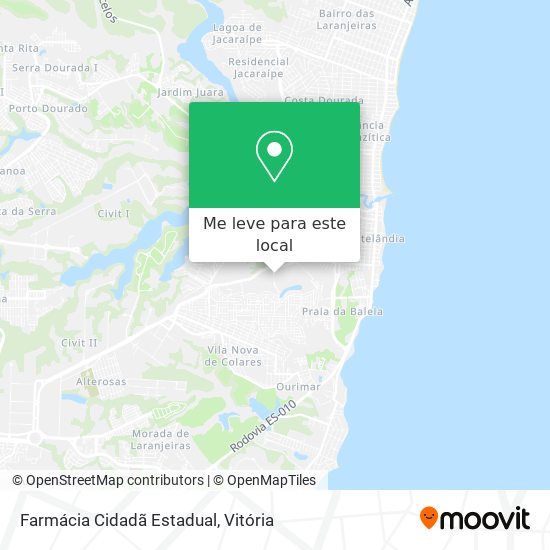 Farmácia Cidadã Estadual mapa