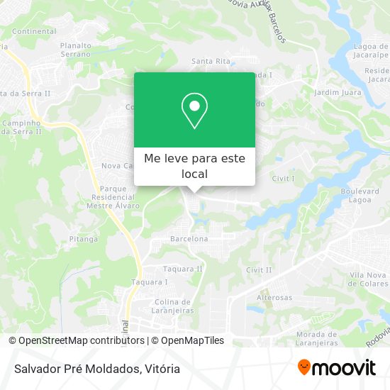 Salvador Pré Moldados mapa