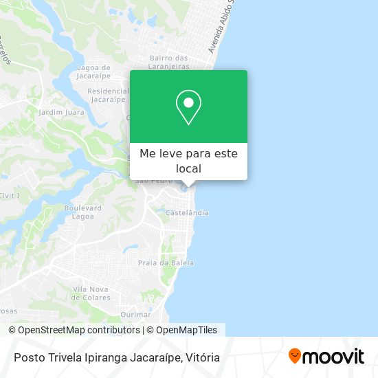 Posto Trivela Ipiranga Jacaraípe mapa