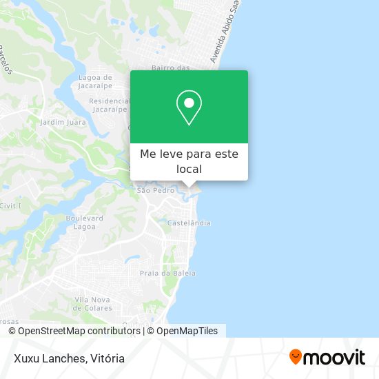 Xuxu Lanches mapa
