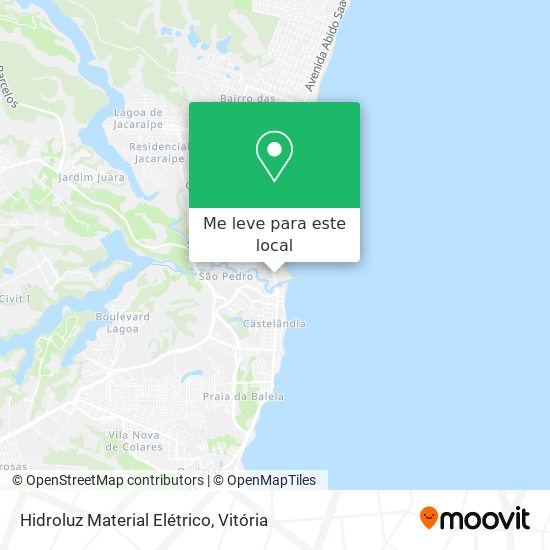 Hidroluz Material Elétrico mapa