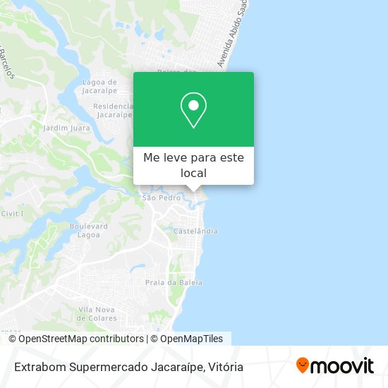 Extrabom Supermercado Jacaraípe mapa