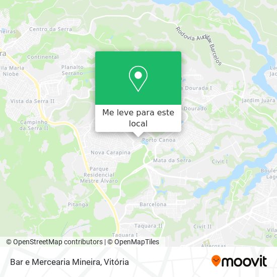 Bar e Mercearia Mineira mapa