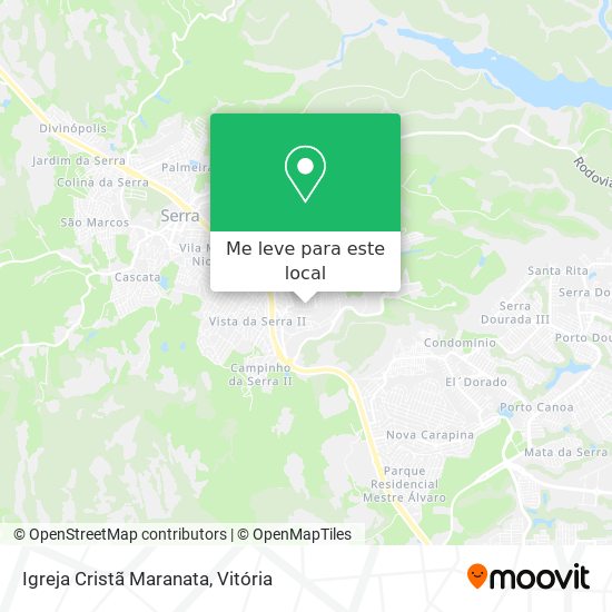 Igreja Cristã Maranata mapa