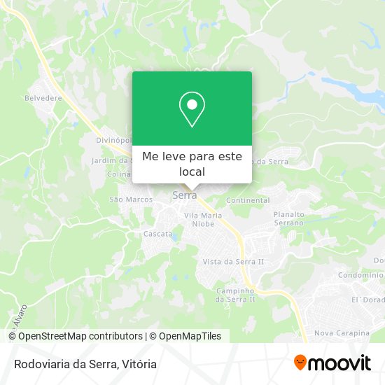 Rodoviaria da Serra mapa