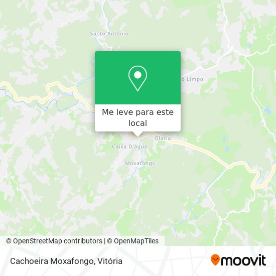 Cachoeira Moxafongo mapa