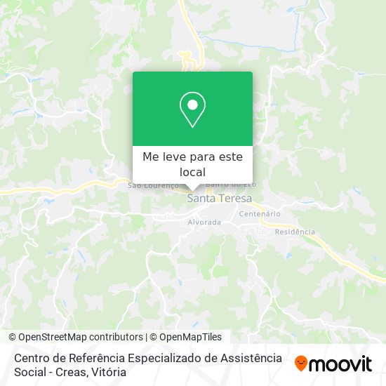Centro de Referência Especializado de Assistência Social - Creas mapa