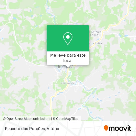 Recanto das Porções mapa