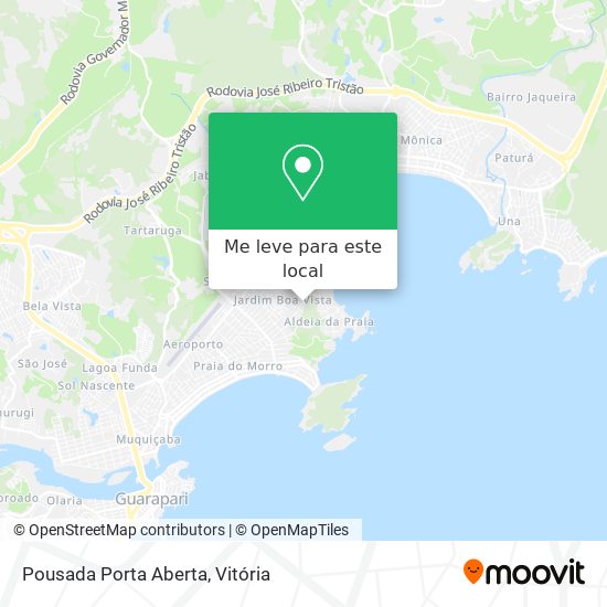 Pousada Porta Aberta mapa