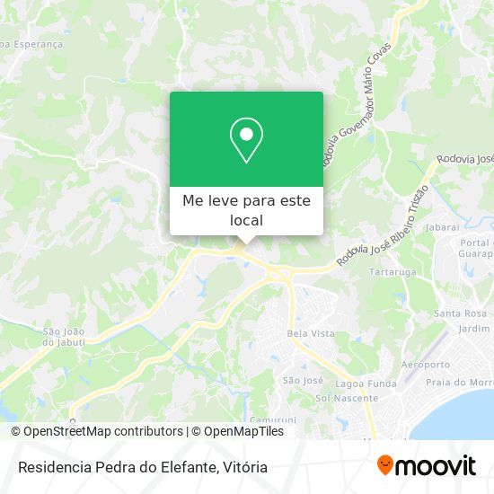 Residencia Pedra do Elefante mapa