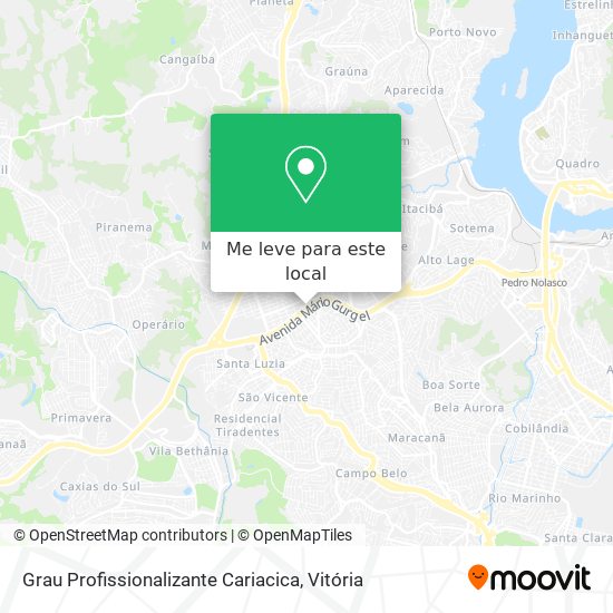 Grau Profissionalizante Cariacica mapa