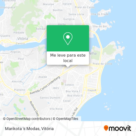 Marikota 's Modas mapa