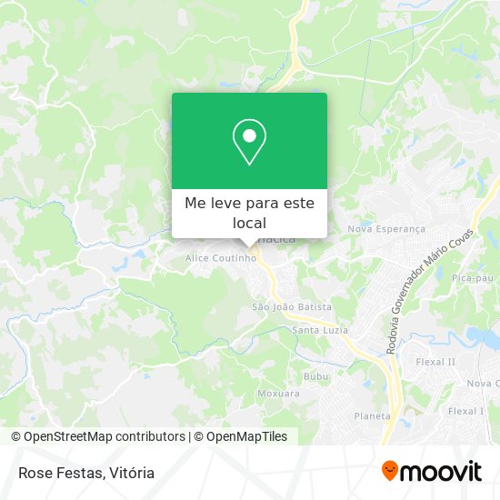 Rose Festas mapa