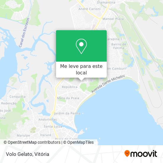 Volo Gelato mapa