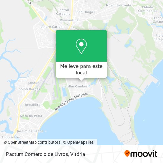 Pactum Comercio de Livros mapa