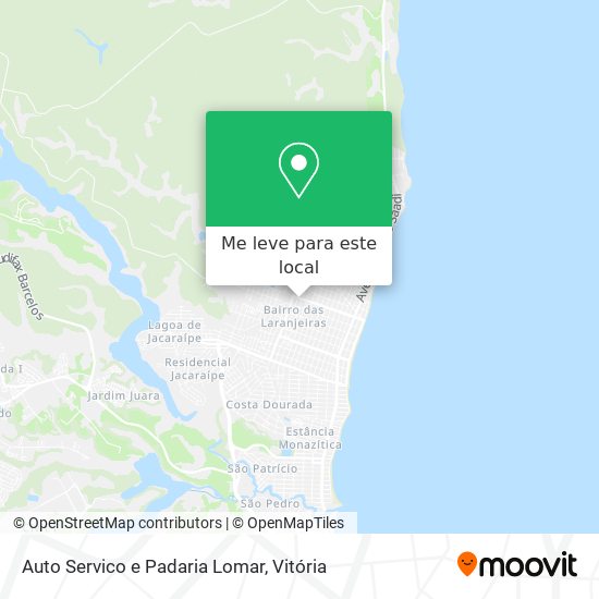 Auto Servico e Padaria Lomar mapa