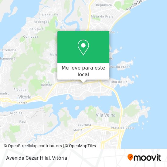 Avenida Cezar Hilal mapa