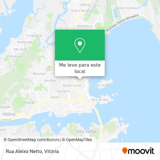 Rua Aleixo Netto mapa