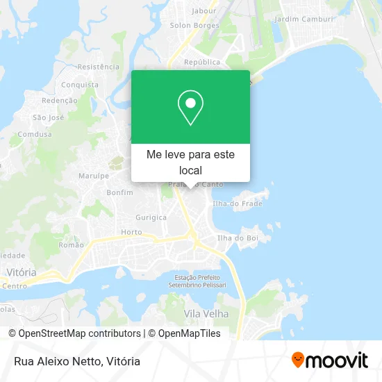 Rua Aleixo Netto mapa