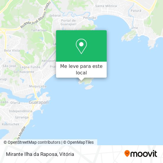 Mirante Ilha da Raposa mapa
