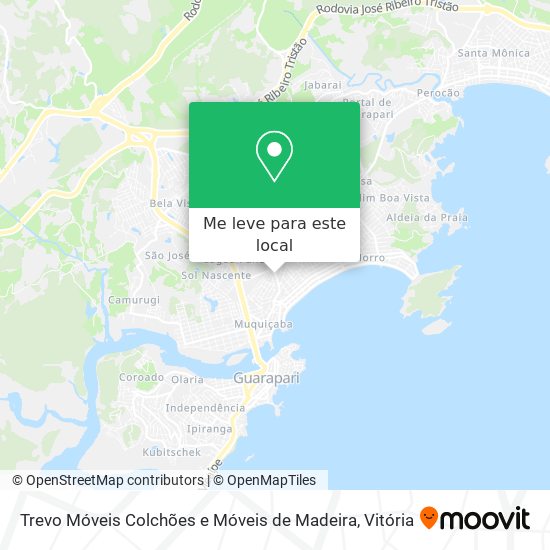 Trevo Móveis Colchões e Móveis de Madeira mapa