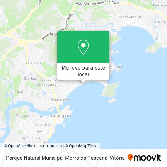 Parque Natural Municipal Morro da Pescaria mapa