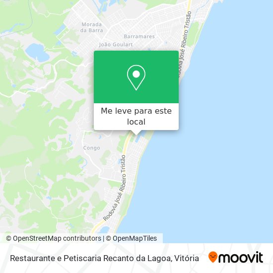 Restaurante e Petiscaria Recanto da Lagoa mapa
