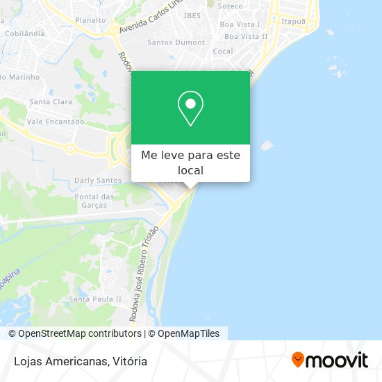 Lojas Americanas mapa