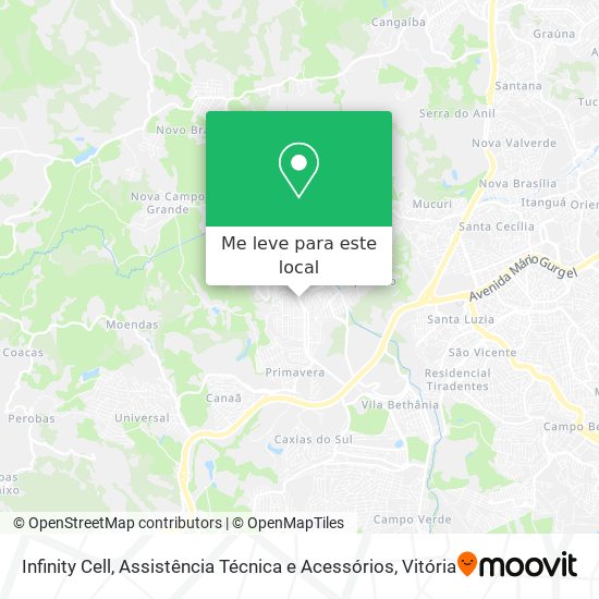 Infinity Cell, Assistência Técnica e Acessórios mapa