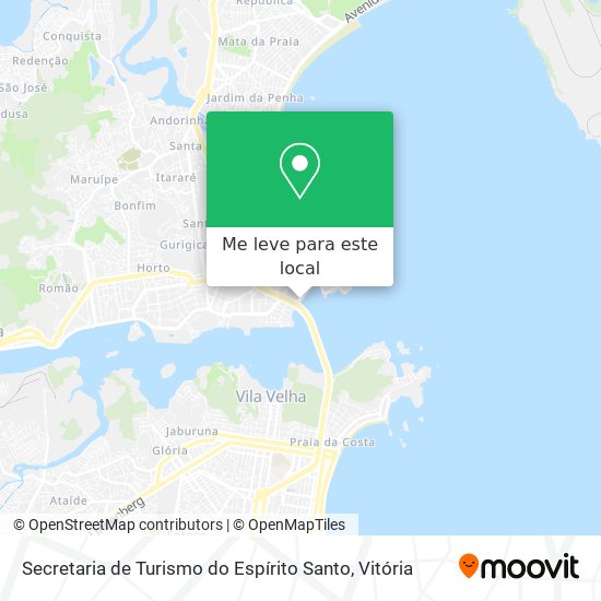 Secretaria de Turismo do Espírito Santo mapa