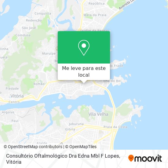 Consultório Oftalmológico Dra Edna Mbl F Lopes mapa