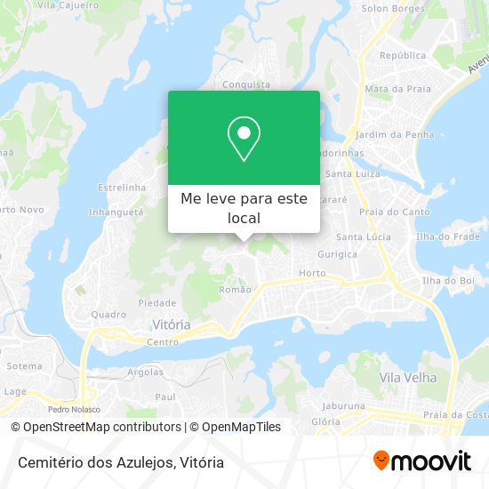 Cemitério dos Azulejos mapa