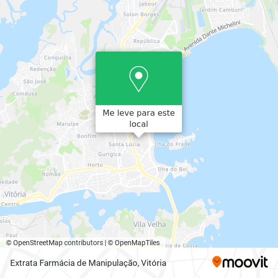 Extrata Farmácia de Manipulação mapa