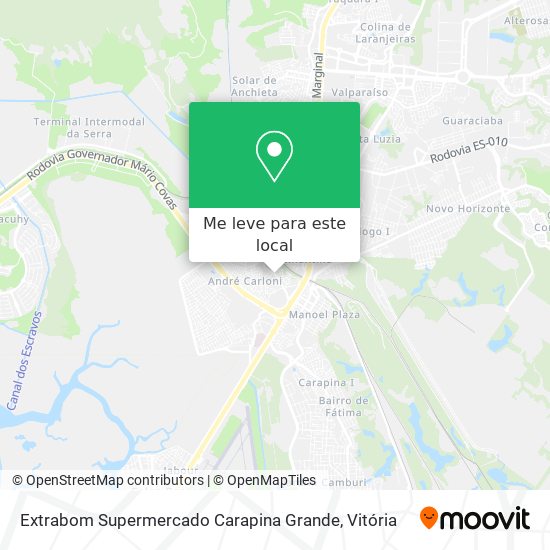 Extrabom Supermercado Carapina Grande mapa