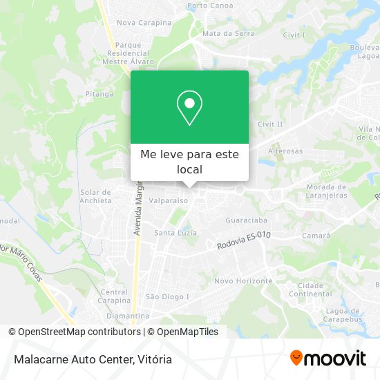 Malacarne Auto Center mapa