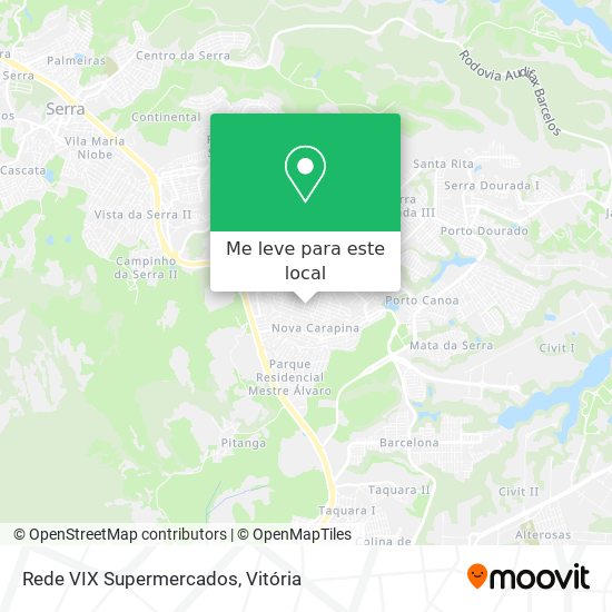 Rede VIX Supermercados mapa