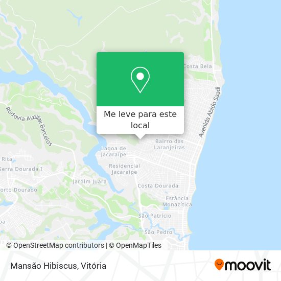 Mansão Hibiscus mapa