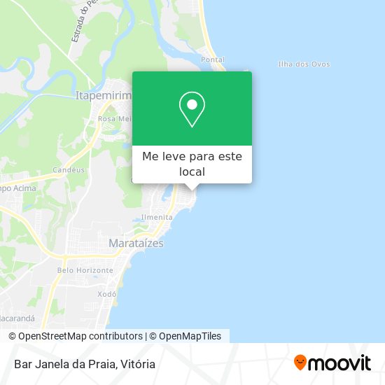 Bar Janela da Praia mapa