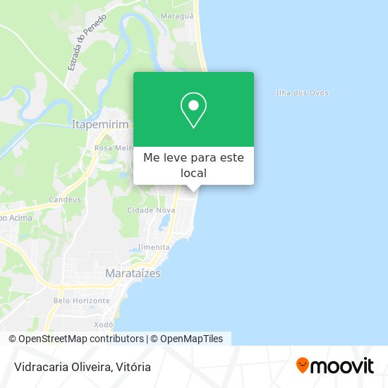 Vidracaria Oliveira mapa