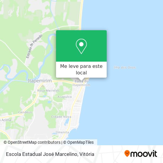 Escola Estadual José Marcelino mapa