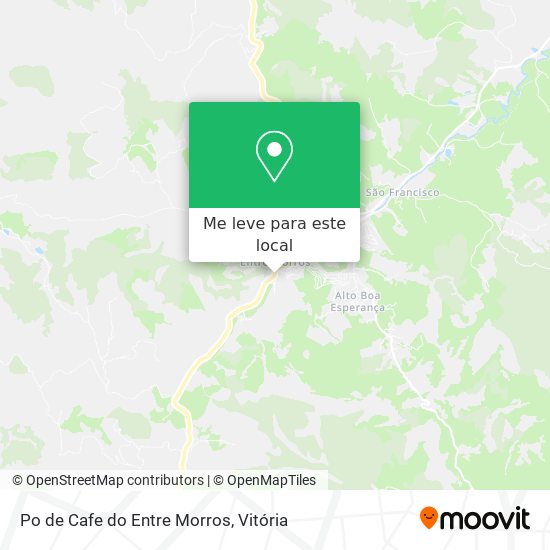 Po de Cafe do Entre Morros mapa