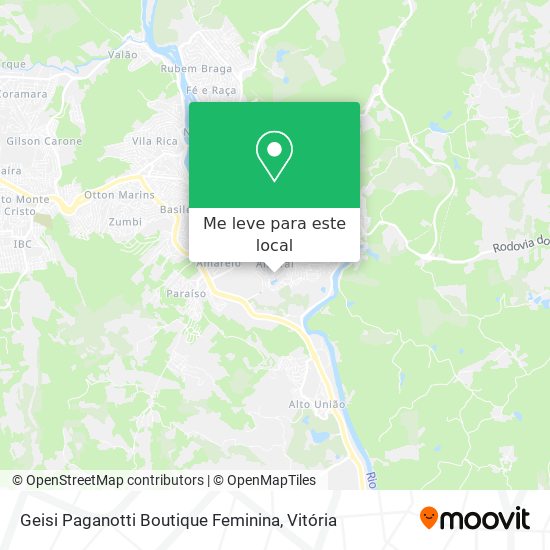 Geisi Paganotti Boutique Feminina mapa