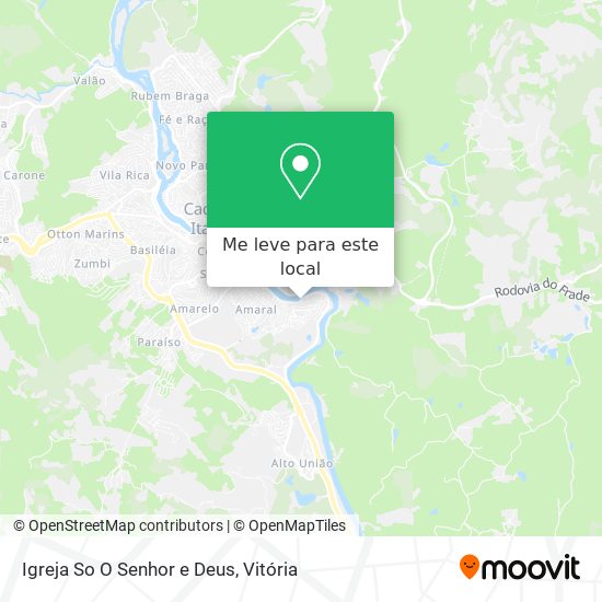 Igreja So O Senhor e Deus mapa