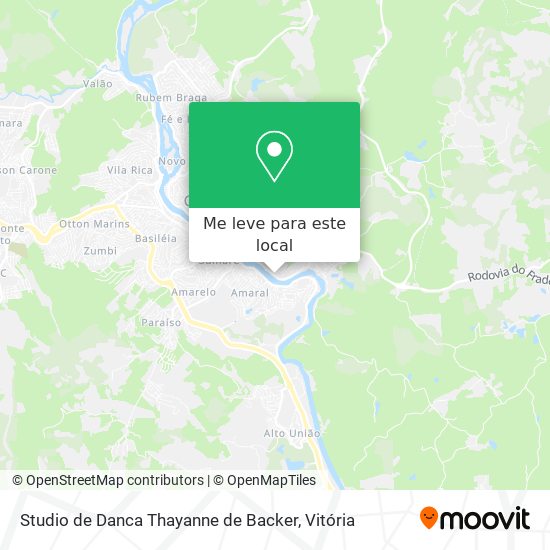 Studio de Danca Thayanne de Backer mapa