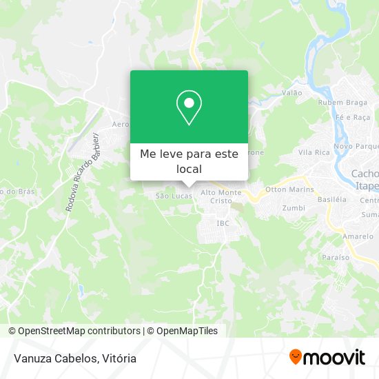Vanuza Cabelos mapa