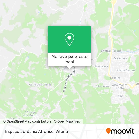 Espaco Jordania Affonso mapa