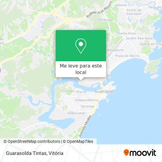 Guarasolda Tintas mapa